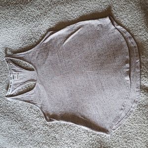 VS PINK Embroidered Dog Cotton Blend Sleeveless Racerback Sleepwear Tank Top